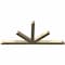 Ekena Millwork Saratoga Rough Sawn Timber Gable Bracket, Douglas Fir, 84"W x 38"H x 4"D x 4"F, 11/12 Pitch GBW084X38X0404SAR00RDF - alternate 4